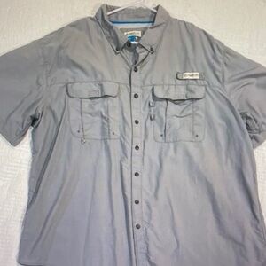 Columbia Men's Gray Short Sleeve Shirt